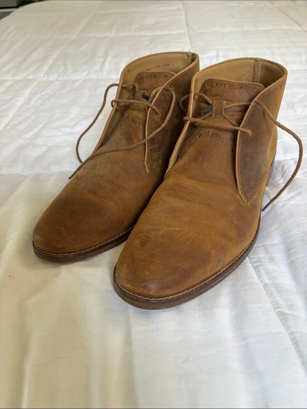 Cole Haan Men’s Desert Chukka Boots Brown Leather Size 10.5